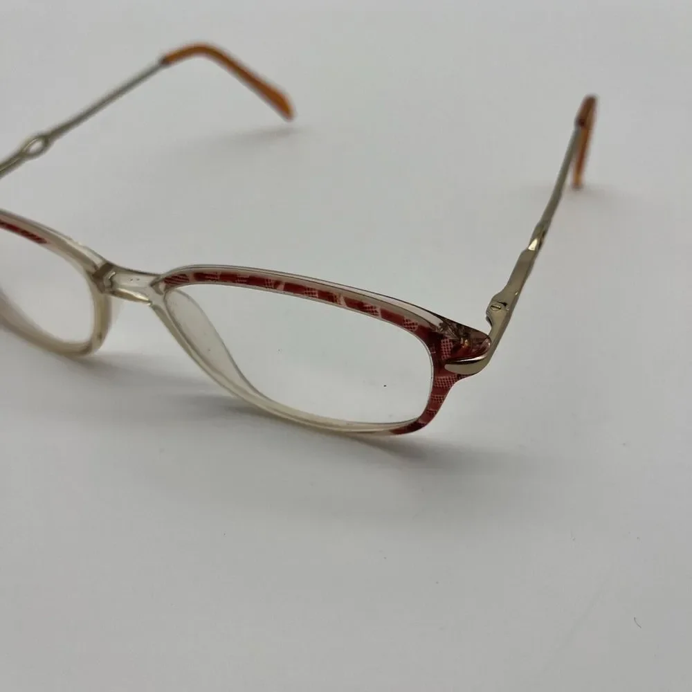 Eyeglass Frames Janice by Deals Optics 52-17-135 Brown Clear Full Plastic Rim